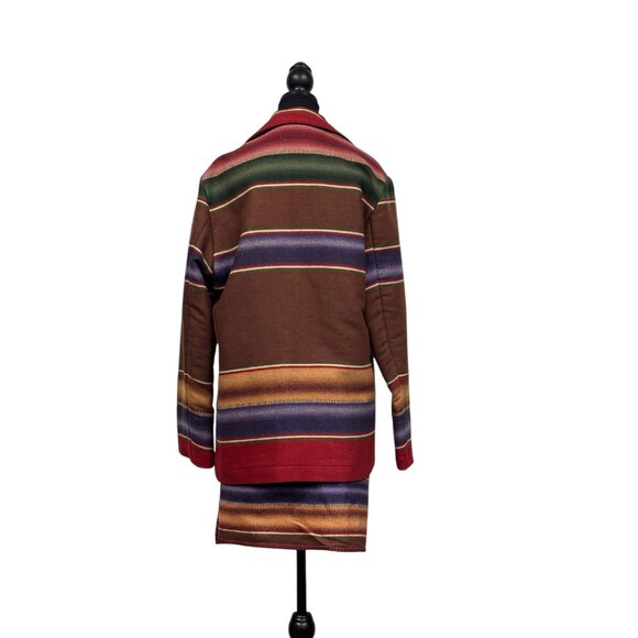 Ralph Lauren Aztec Ensemble | Coat (S) & Skirt (M) - Picture 6 of 12